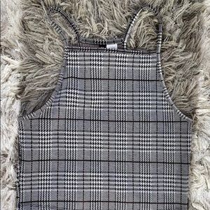 H&M plaid crop top